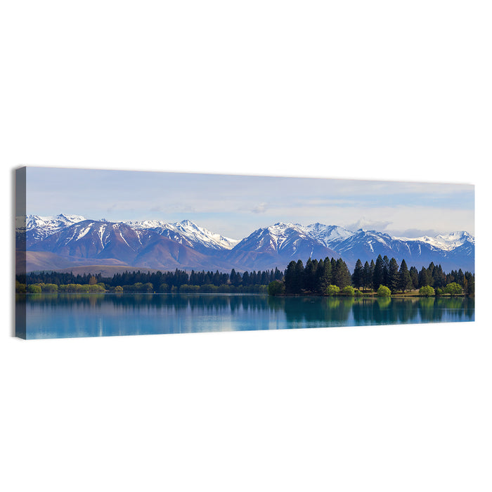 Lake Ruataniwha Reflection Wall Art as a canvas print