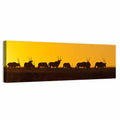 Namibian Gemsbok Silhouettes Wall Art