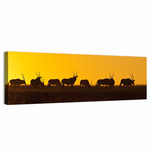 Gemsbok Herd Namibia Wall Art