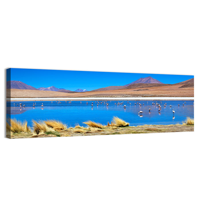Laguna Flamingo Lake Wall Art as a canvas print