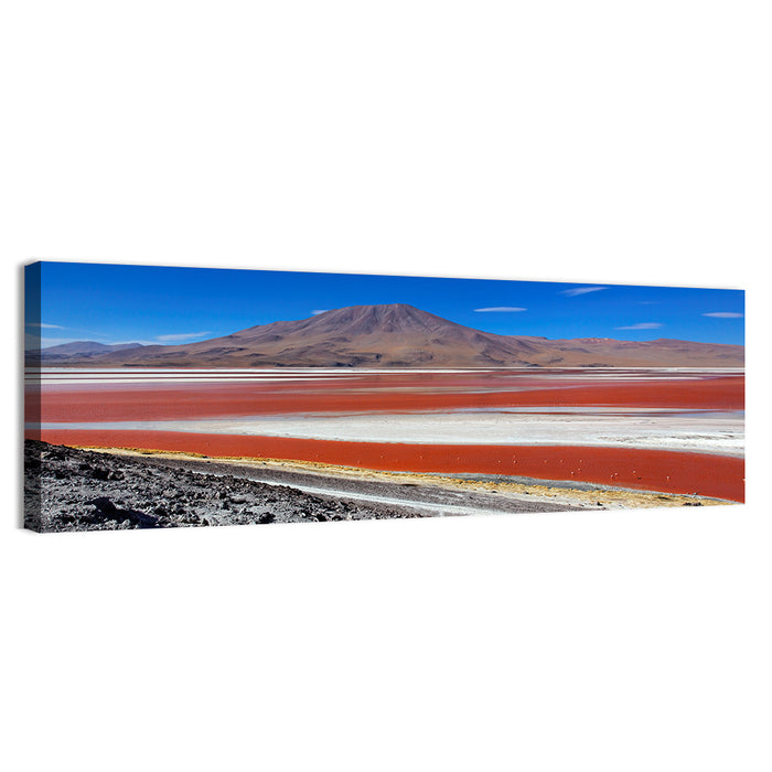 Laguna Colorada Red Lake Wall Art as a canvas print