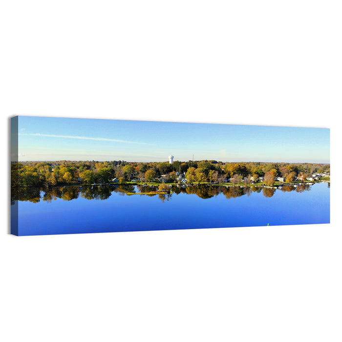 Oneida Lake Water Tower Wall Art as a canvas print