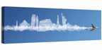 World Tour Cloud Skyline Wall Art