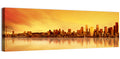 Seattle Skyline in Golden Hour Wall Art