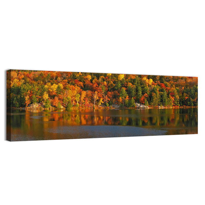George Lake Morning Reflection Wall Art as a canvas print
