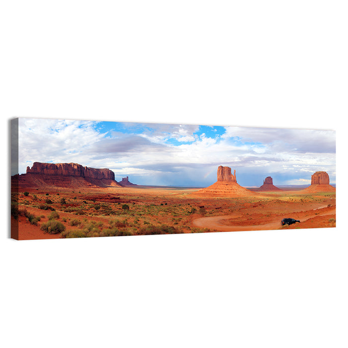 Mitten Buttes at Monument Valley Wall Art as a canvas print