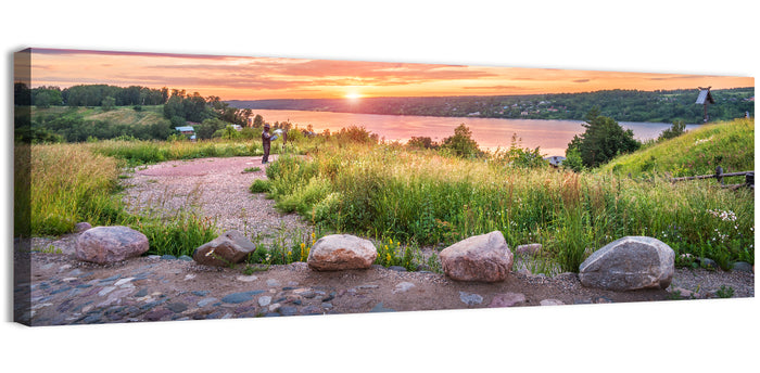 Mount Levitan Sunset Wall Art as a canvas print
