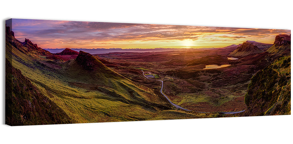 Quiraing Isle of Skye Sunset Wall Art