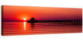 Wooden Pier at Sunset Wall Art