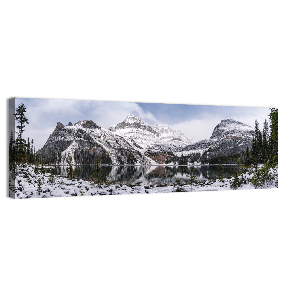 Lake O Hara Winter Reflection Wall Art