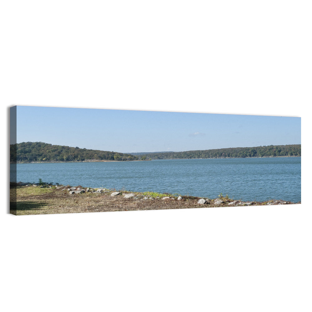 Tenkiller Lake Shoreline Wall Art, canvas print, panoramic