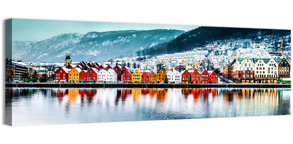 Bryggen Waterfront, Bergen Wall Art