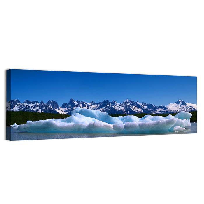 Chilkat Glacier and Iceberg Wall Art as a canvas print