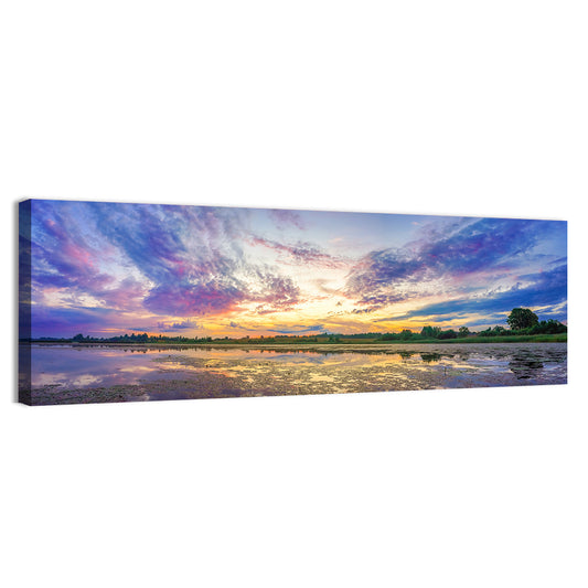 Sunrise Over Lake Wall Art