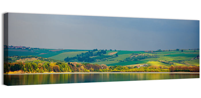 Liptovska Mara Lake Reflection Wall Art as a canvas print
