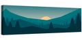 Black Forest Sunset Illustration Wall Art