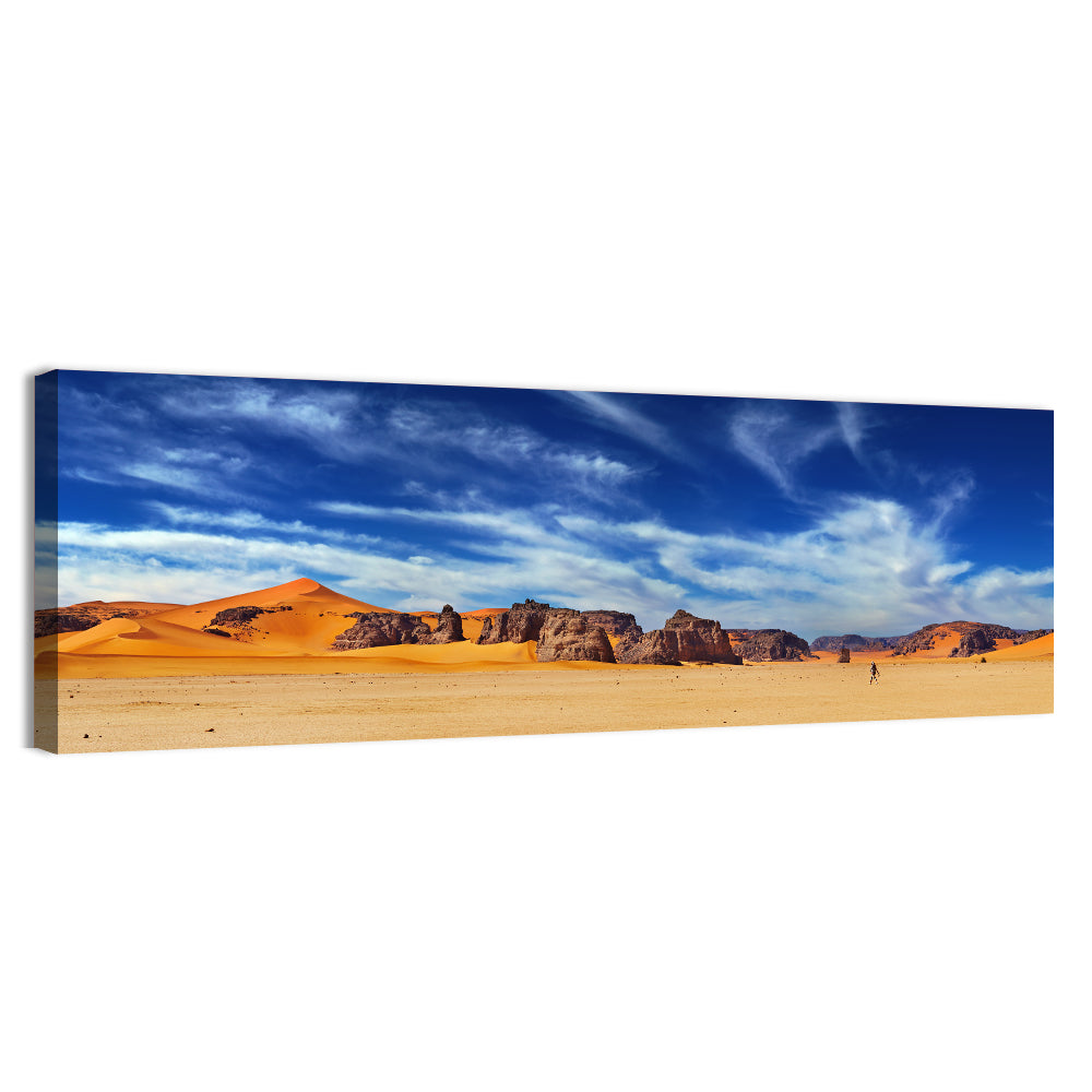 Sahara Sand Dunes Vista Wall Art, canvas print, panoramic