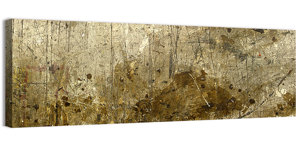 Gold Leaf Workbench Texture Abstract Wall Art