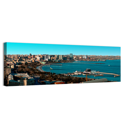 Caspian Sea And Baku Wall Art