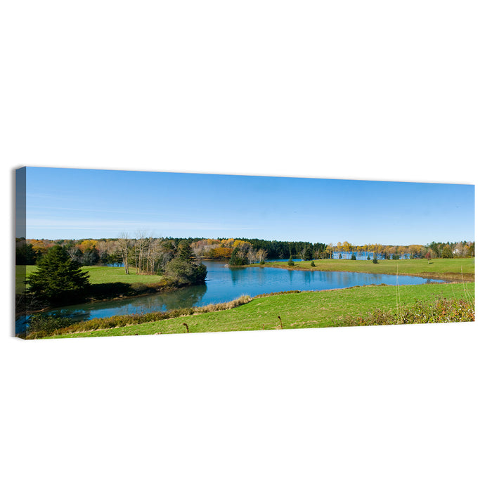 St. George River Cove Wall Art as a canvas print