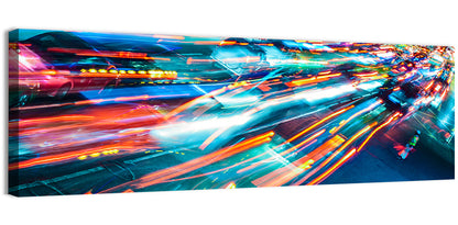 Car Lights Trails Wall Art