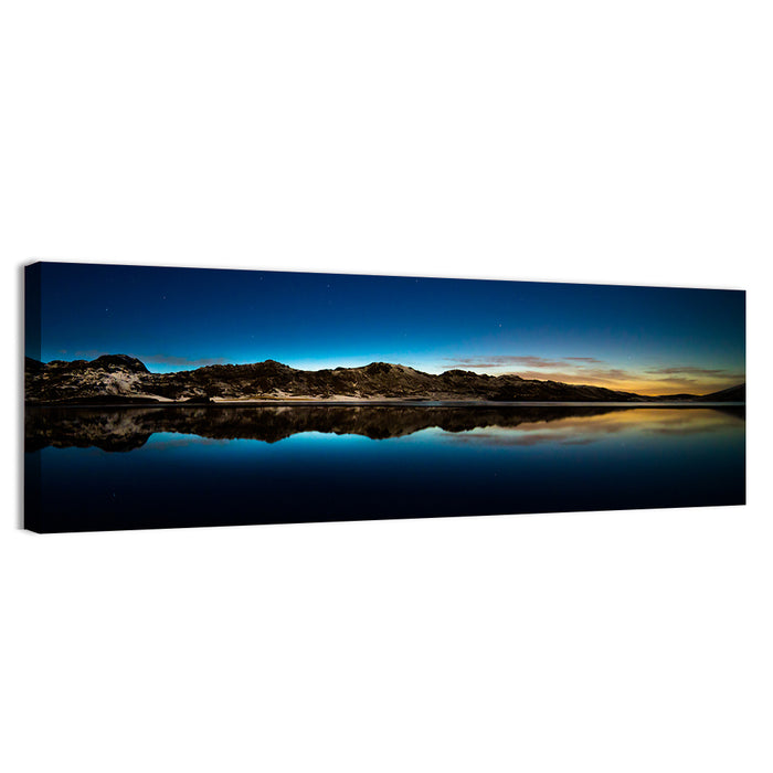 Kleifarvatn Lake at Dusk Wall Art as a canvas print