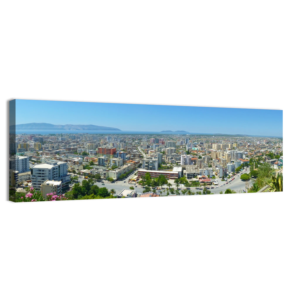 Vlore Coastal Cityscape Wall Art