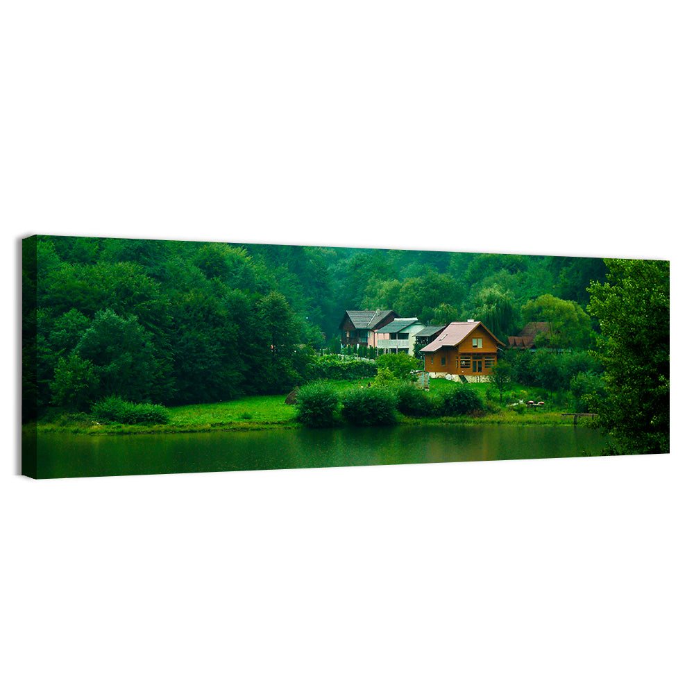 Mist Over Lake Tarnita Wall Art