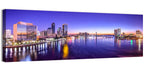 Jacksonville Twilight Skyline Wall Art
