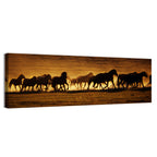 Running Wild Horses at Sunset Wall Art
