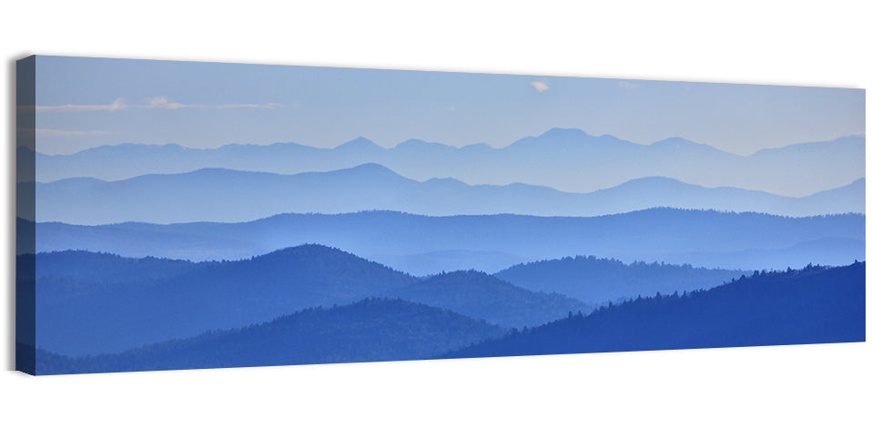 Misty Blue Mountain Valley Wall Art