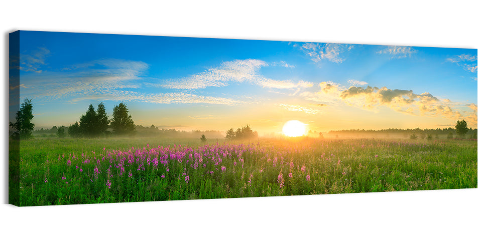 Fireweed Meadow Sunrise Wall Art