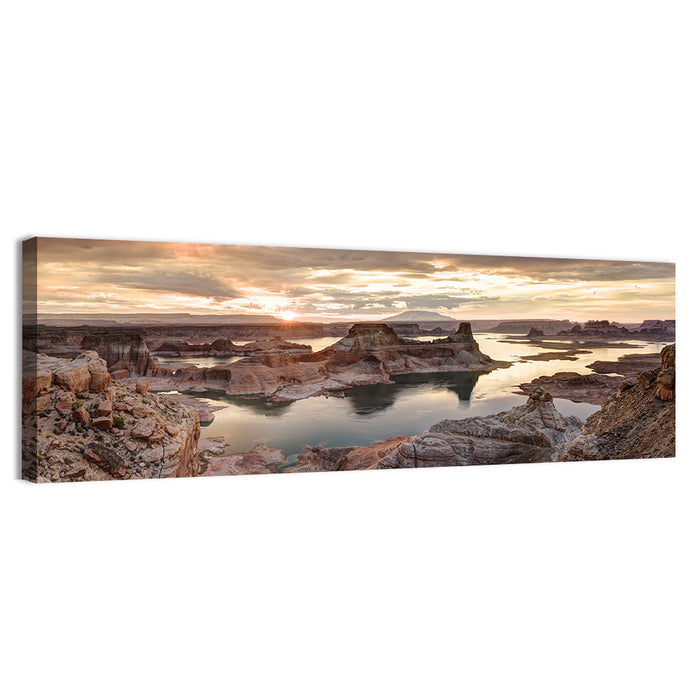 Lake Powell Sunrise Over Glen Canyon Wall Art as a canvas print