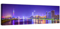 Guangzhou Skyline Night Over Pearl River Wall Art