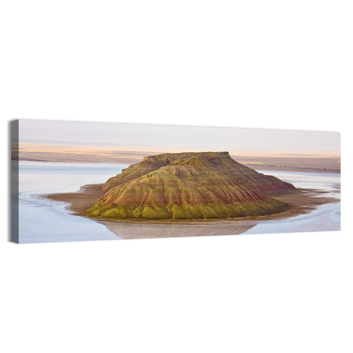 Salt Hill Reflection Wall Art as a canvas print