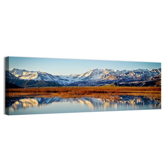 Summit Lake Reflection Wall Art as a canvas print