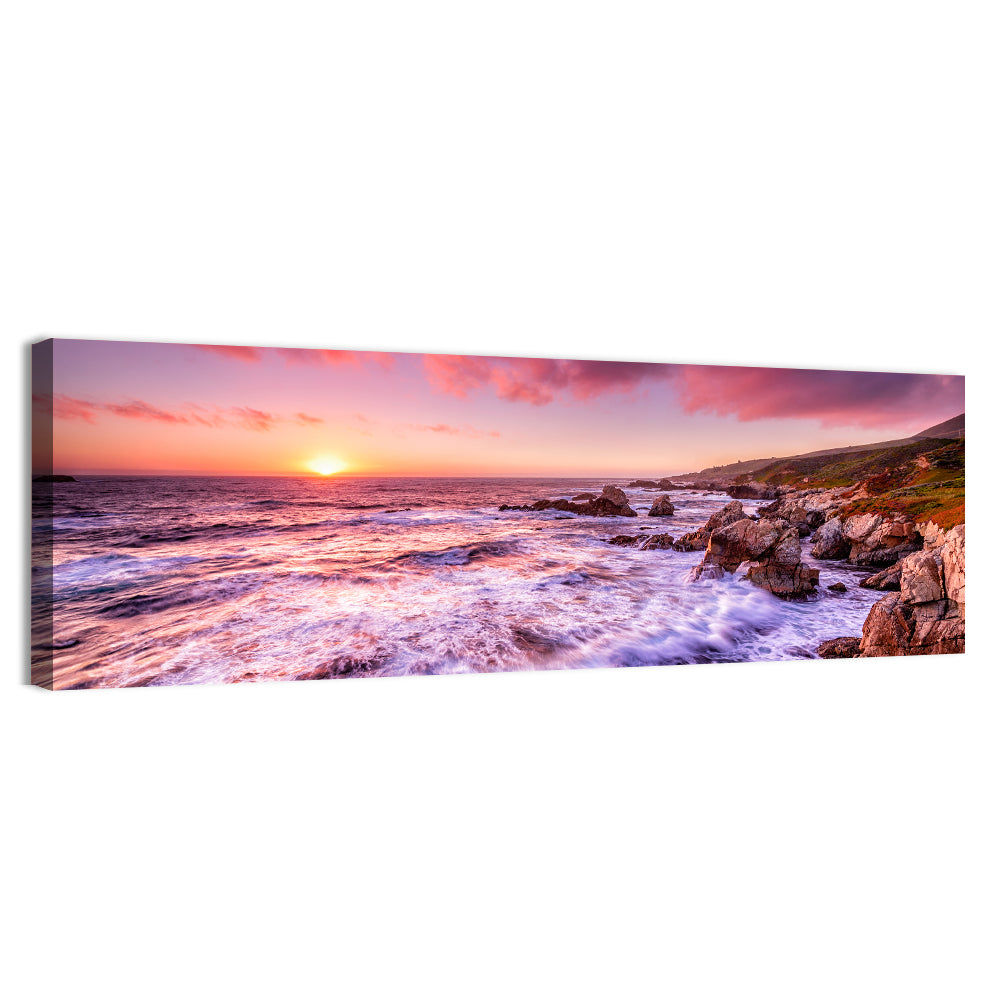 California Coast Sunset Wall Art