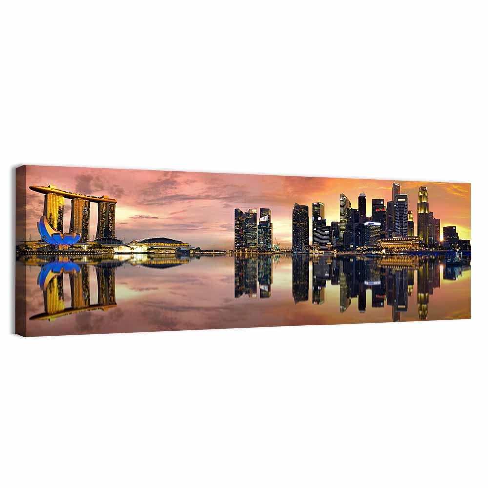 Singapore Skyline Wall Art CanvasPiece