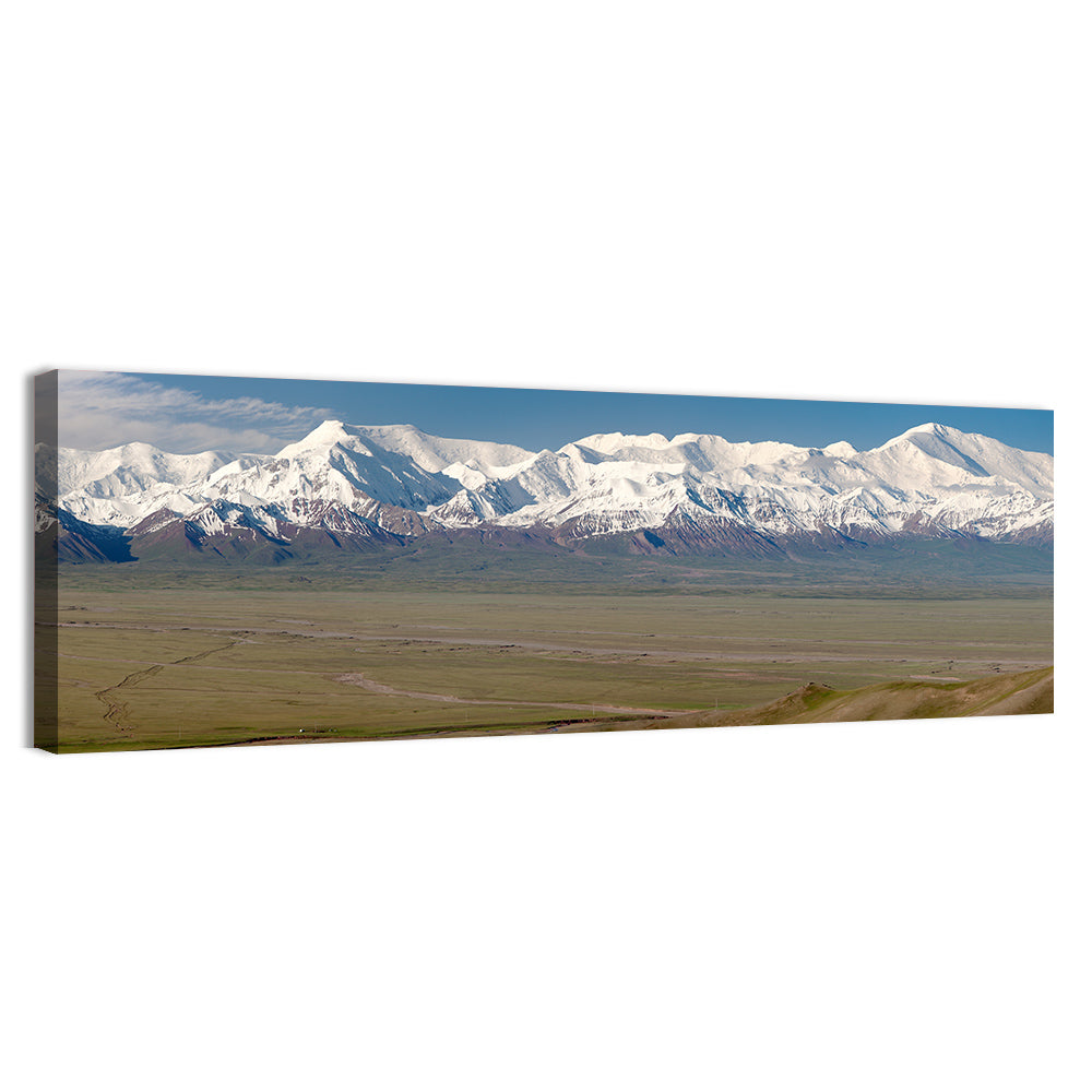 Pik Lenin Peaks Wall Art, canvas print, panoramic