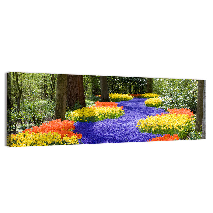 Spring Garden Path Wall Art as a canvas print