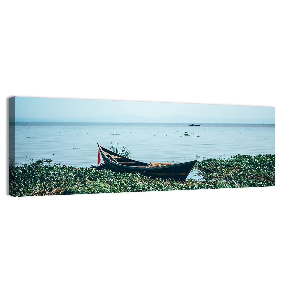 Red Ribbon Boat on Lake Victoria Wall Art
