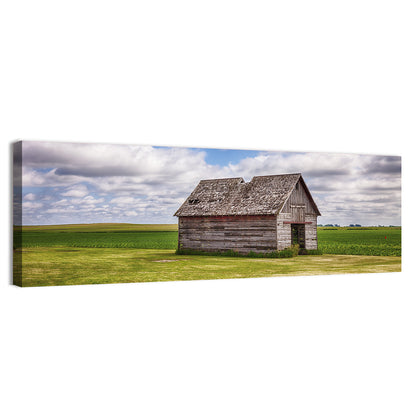 Old Shed in Farm Field Wall Art
