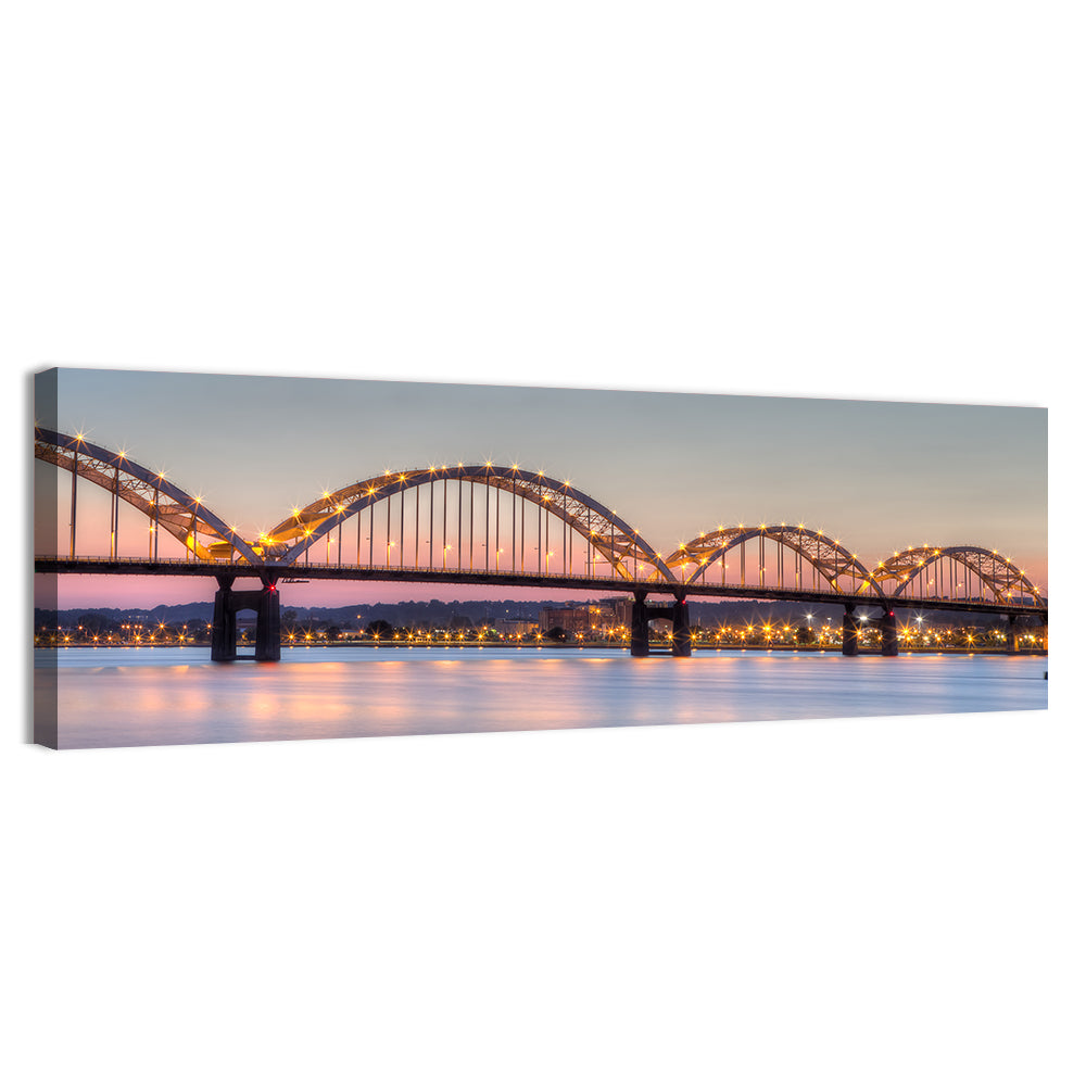 Centennial Bridge at Twilight Wall Art