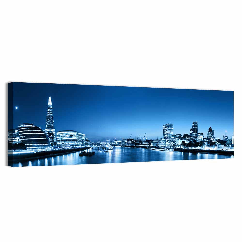 London Night Skyline Wall Art