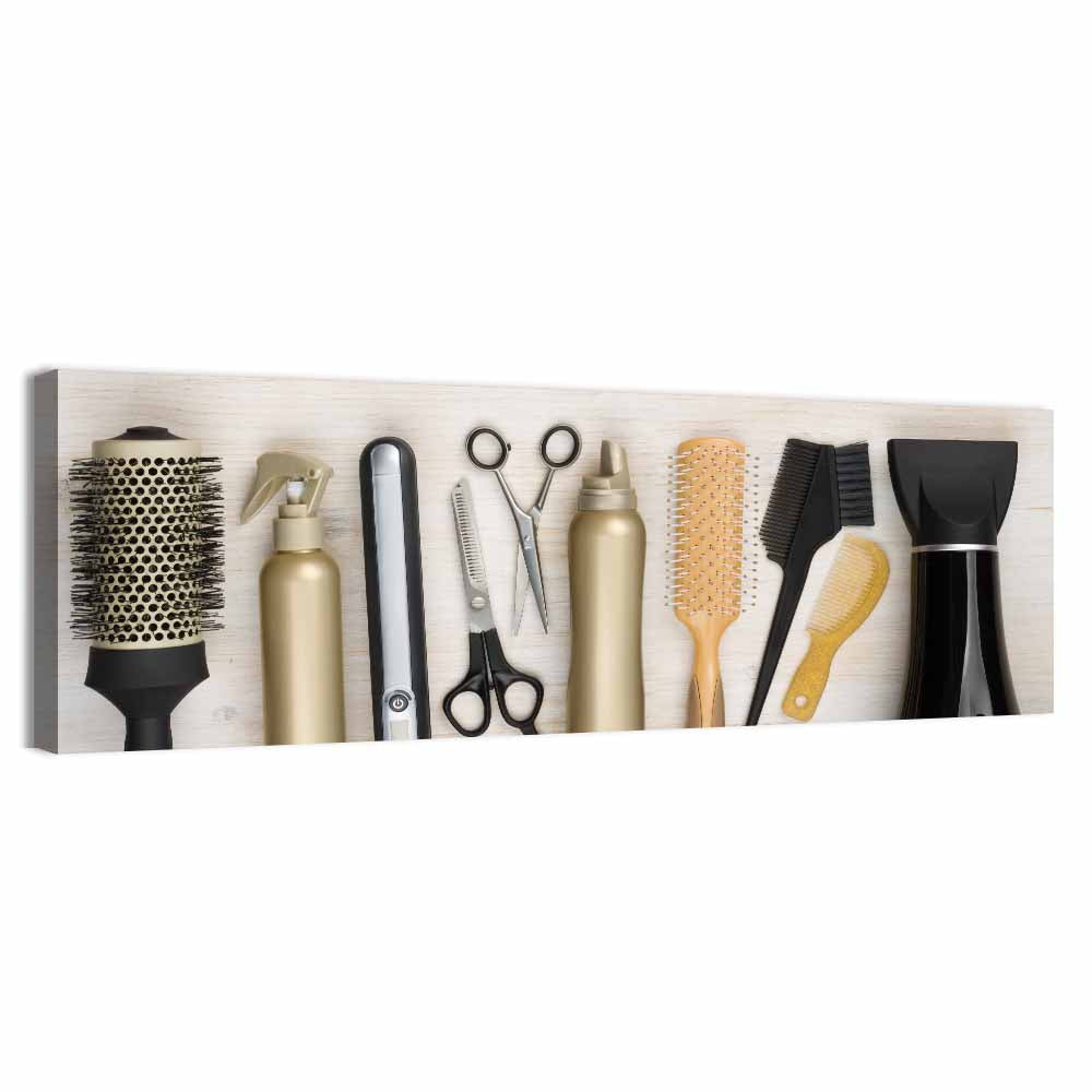 Minimalist Salon Tools Wall Art