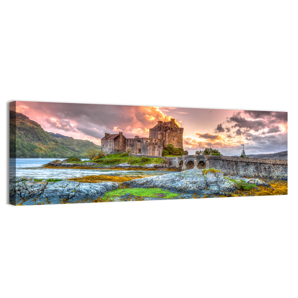 Eilean Donan Castle at Sunset Wall Art
