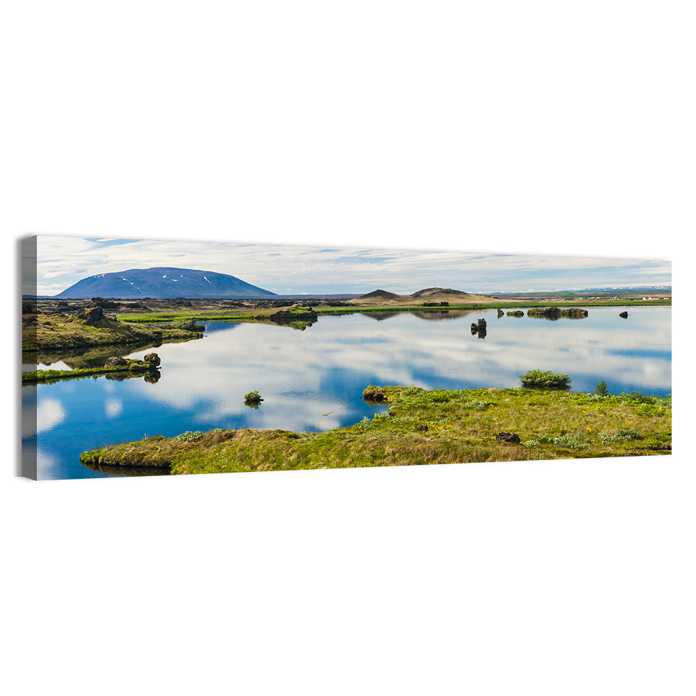 Lake Myvatn Reflection Wall Art