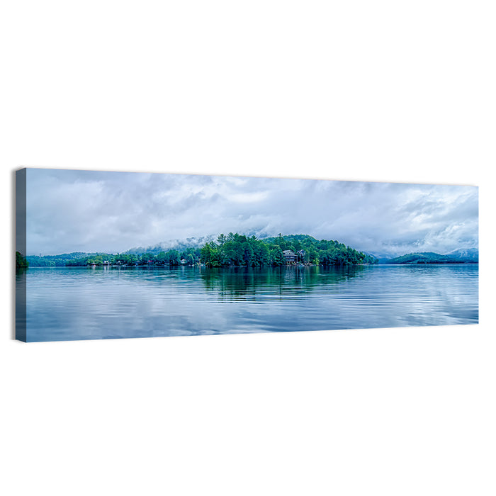 Lake Santeetlah Reflection Wall Art as a canvas print