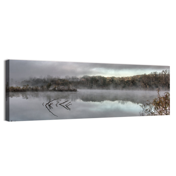 Millennium Park Lake Reflection Wall Art as a canvas print