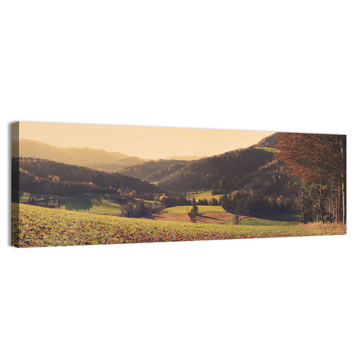 Stodertal Valley Wall Art as a canvas print
